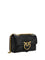 Pinko Love Mini Puff Shoulder Bag - Black-Antique Gold