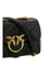 Pinko Love Mini Puff Shoulder Bag - Black-Antique Gold