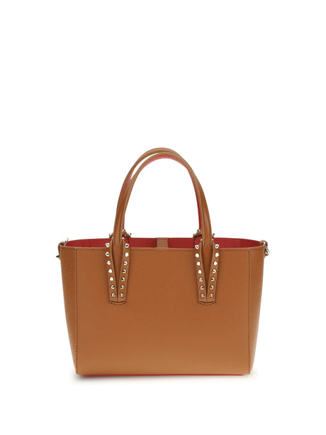 Christian Louboutin Leather Tote Bag with spikes - Leather/Gold