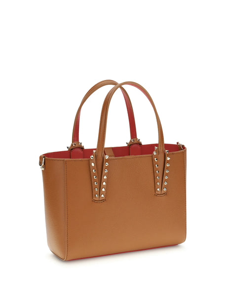 Christian Louboutin Leather Tote Bag with spikes - Leather/Gold
