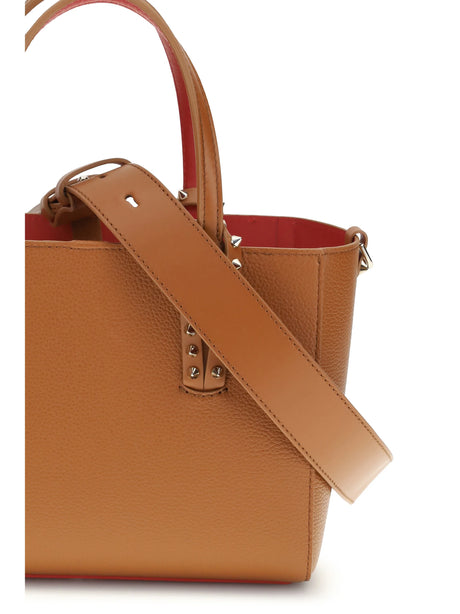 Christian Louboutin Leather Tote Bag with spikes - Leather/Gold