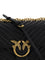 Pinko Love One Classic Shoulder Bag - Black-Antique Gold