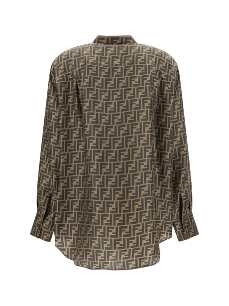 Fendi Twill Shirt - Tobacco
