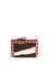 Valentino Garavani Rockstud animalier Coin Purse - White-Testa Di Moro/Red V