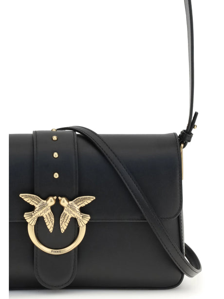 Pinko Love One Shoulder Bag - Black Antique