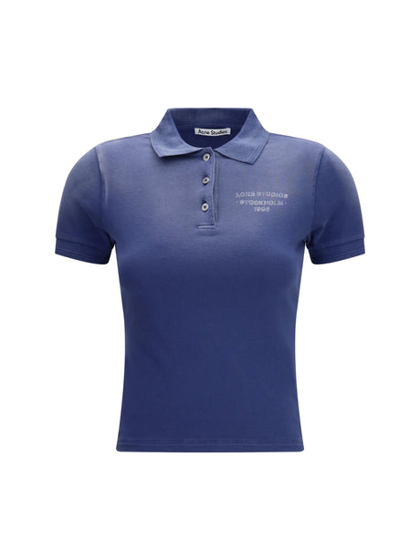 Acne Studios Spray Polo T-shirt - Navy Blue