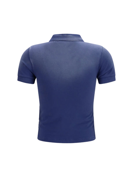 Acne Studios Spray Polo T-shirt - Navy Blue