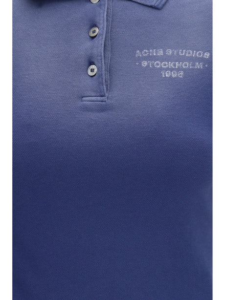 Acne Studios Spray Polo T-shirt - Navy Blue