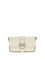 Pinko Baby Love Shoulder Bag - White Seta-Old Silver