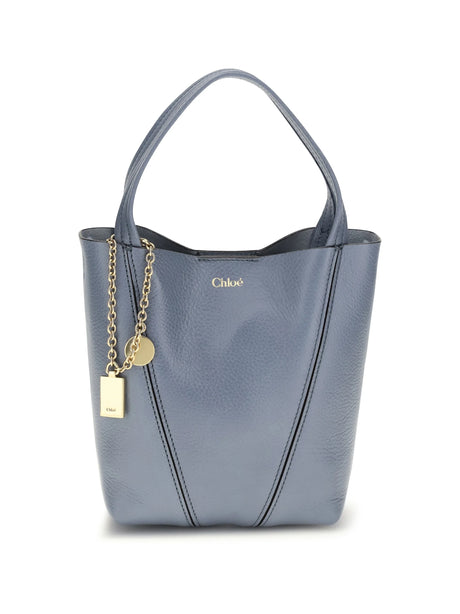 Chloé Spin Shoulder Bag - Ashes Blue