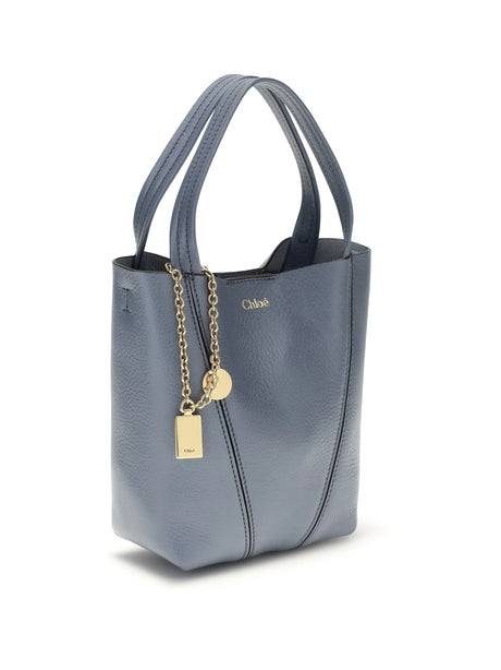 Chloé Spin Shoulder Bag - Ashes Blue