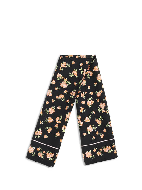 Valentino Garavani Mazzetto Coriandolo silk Scarf - Black/Pink-Green/Pink