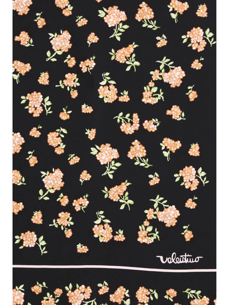 Valentino Garavani Mazzetto Coriandolo silk Scarf - Black/Pink-Green/Pink