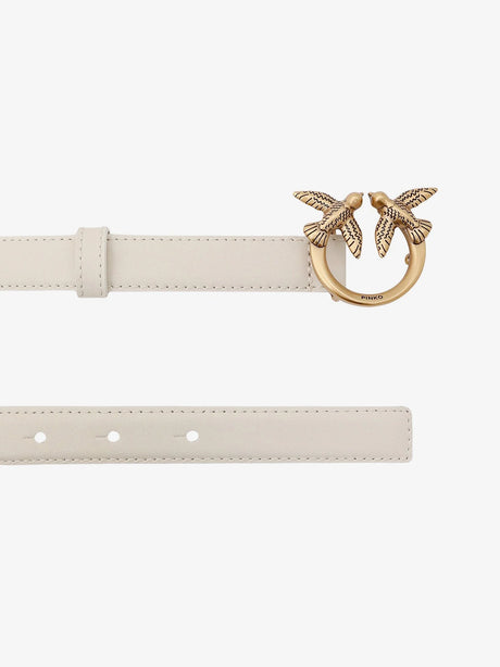 Pinko Berry leather belt - Bianco