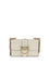 Pinko Love One small Shoulder Bag - White Seta-Antique Gold
