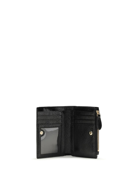 Pinko Leather Wallet - Black Limousine-Gold