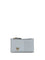 Pinko Leather Card Holder - Light Blue Sky Blue-Antique Gold