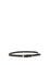 Pinko Slim leather Belt - Black-Antique Gold