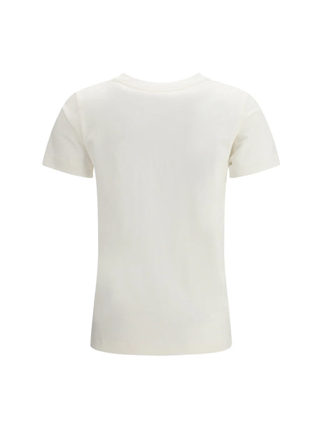 Pinko Start T-shirt Jersey Patch - White-Biancaneve