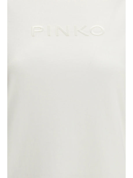 Pinko Start T-shirt Jersey Patch - White-Biancaneve