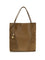 Chloé Spin Tote Bag in grenadine leather and suede - Dark Khaki