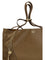Chloé Spin Tote Bag in grenadine leather and suede - Dark Khaki
