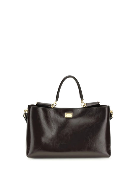 Dolce & Gabbana Vittoria medium Handbag - Cioccolato