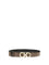 Ferragamo Reversible and adjustable Gancini Belt - Cocoa Brown Black