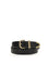 Pinko Leather Belt - Black-Antique Gold