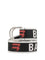 Balenciaga D-Ring Belt - Bal Grey/Carmin Red