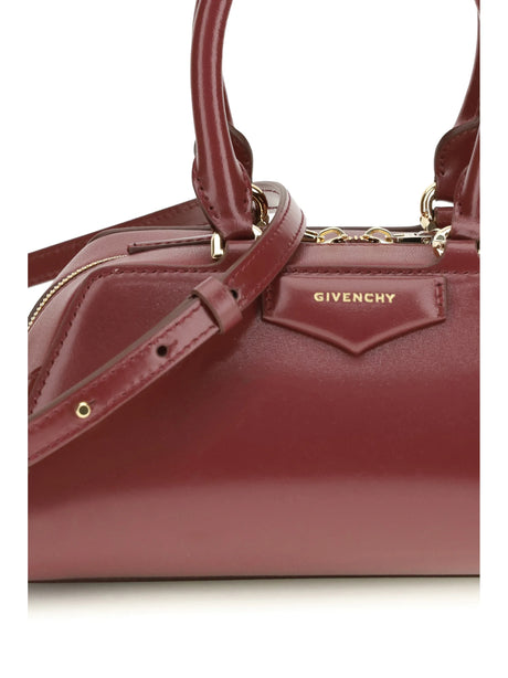Givenchy Antigona East-West mini Handbag - Burgundy
