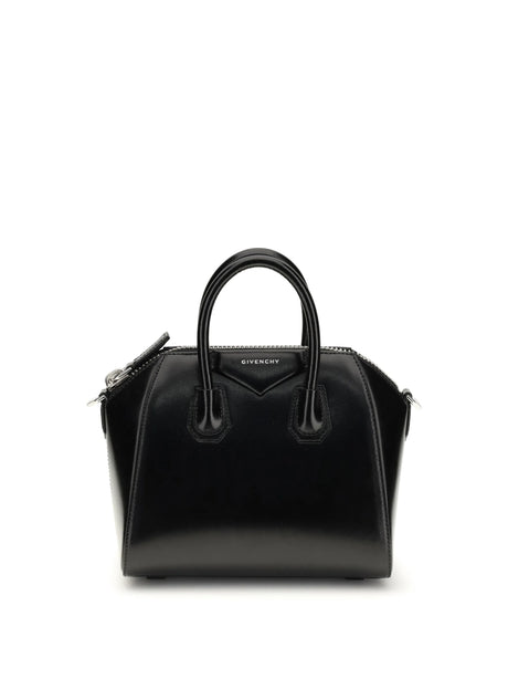 Givenchy Box leather Antigona mini Handbag - Black
