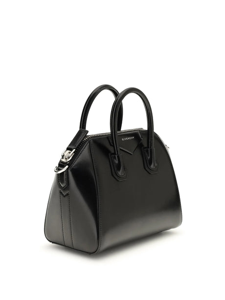 Givenchy Box leather Antigona mini Handbag - Black