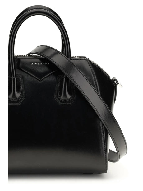 Givenchy Box leather Antigona mini Handbag - Black