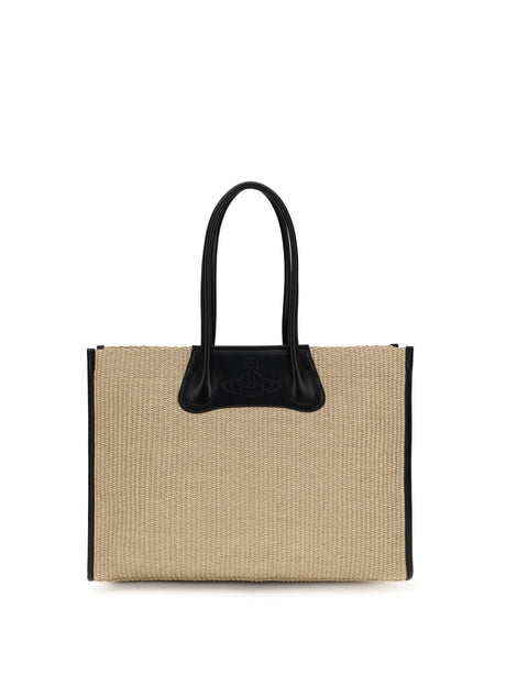 Vivienne Westwood Troy Tote Bag - Natural