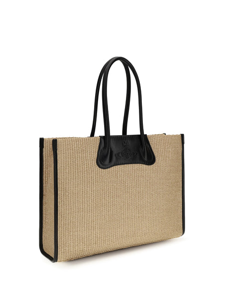 Vivienne Westwood Troy Tote Bag - Natural