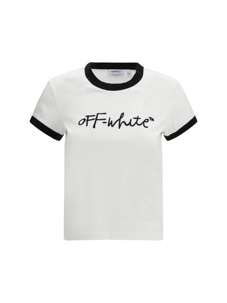Off-White Script T-shirt - White-Black