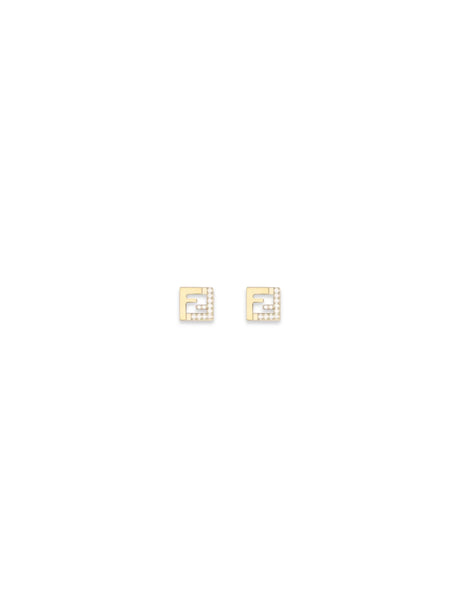 Fendi Forever Earrings - Gold Soft+Crystal
