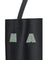 Marni Leather Tote Bag - Black/Steppe