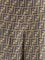 Fendi Monogram pattern silk Pants - Tobacco