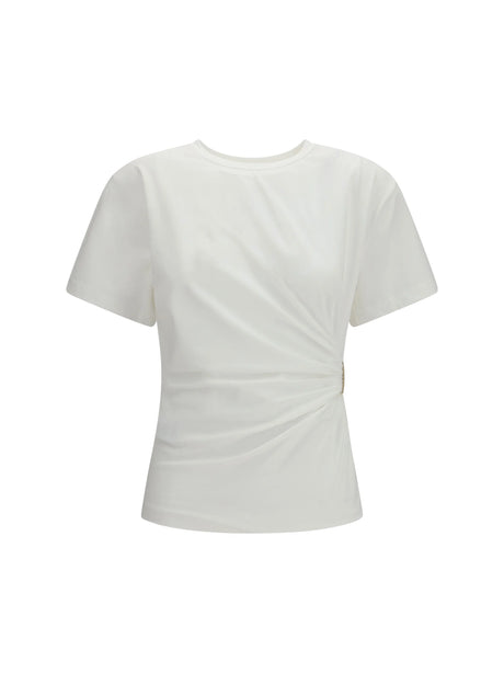 Pinko Draped Mary T-shirt - White-Biancaneve