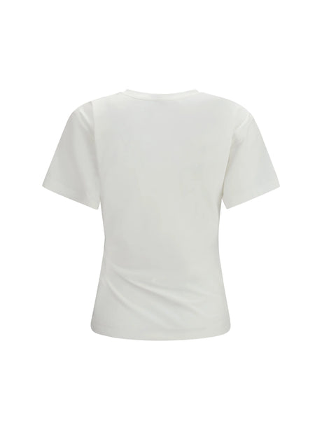 Pinko Draped Mary T-shirt - White-Biancaneve