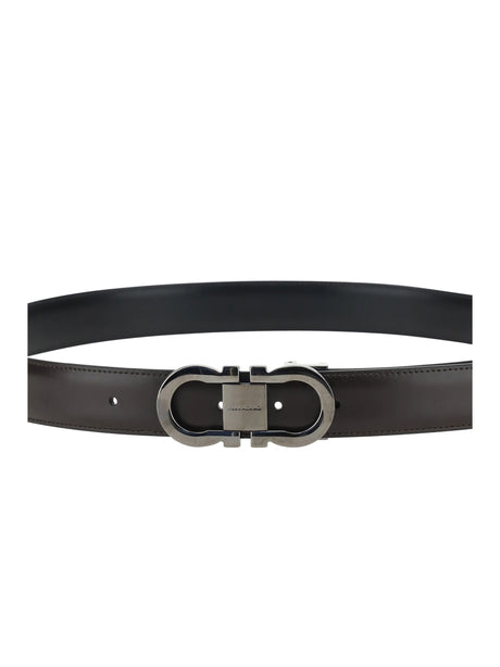 Ferragamo Leather Belt - Hickory