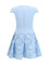 Self-Portrait Crepe mini Dress with lace detailing - Blue