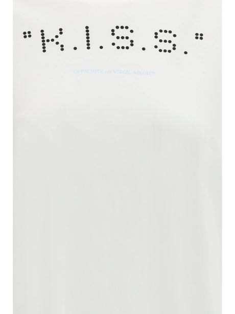 Off-White Kiss Quote T-shirt - White-Black