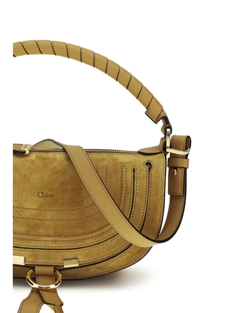 Chloé Marcie suede mini Shoulder Bag - Whispering Orange