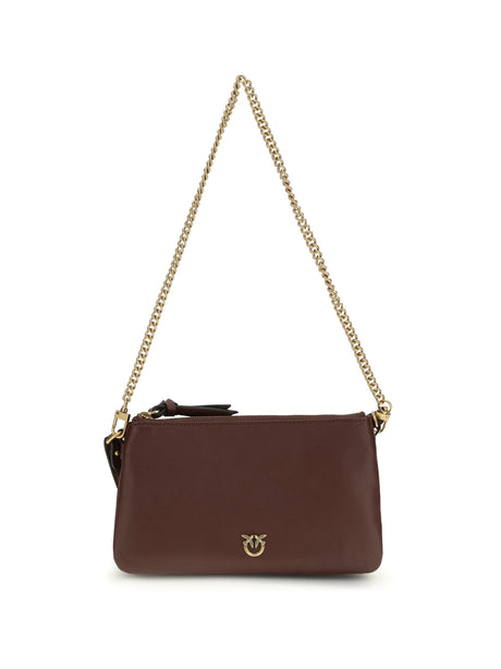 Pinko Mini Double Bag - Red Vino-Antique Gold