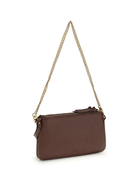 Pinko Mini Double Bag - Red Vino-Antique Gold