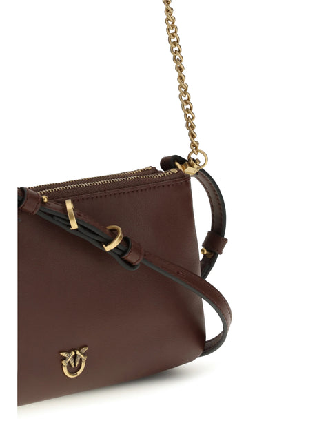 Pinko Mini Double Bag - Red Vino-Antique Gold