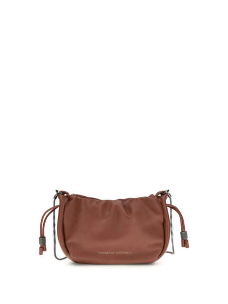 Brunello Cucinelli Bucket Mellow mini Shoulder Bag - Fire Brick